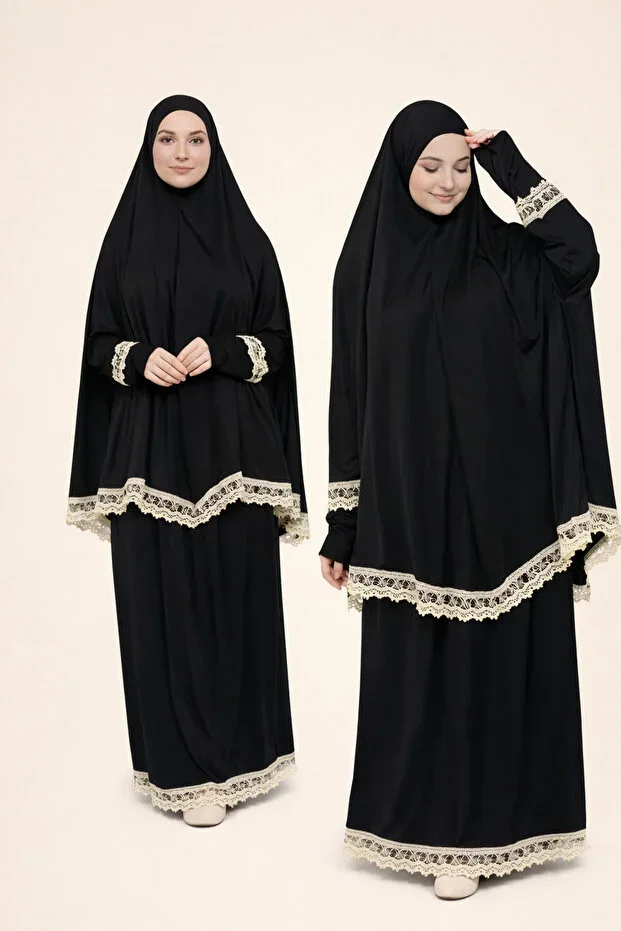 Kutay Collection Women's Seasonal Two-Piece Embroidered Non-Sweating Prayer Outfit
