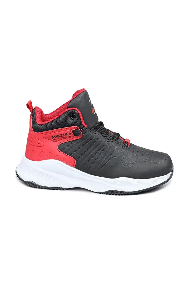 26974 Black - Red Unisex Kids Basketball Sneakers