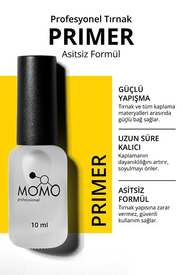 Primer for Gel Polish and Nail Extensions, Acid-Free, 10 ml