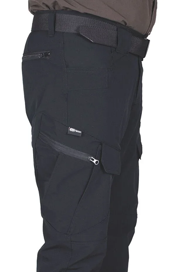 Tactical Taktik Pants Outdoor Cargo Pocket Stretchy (SUMMER)-black