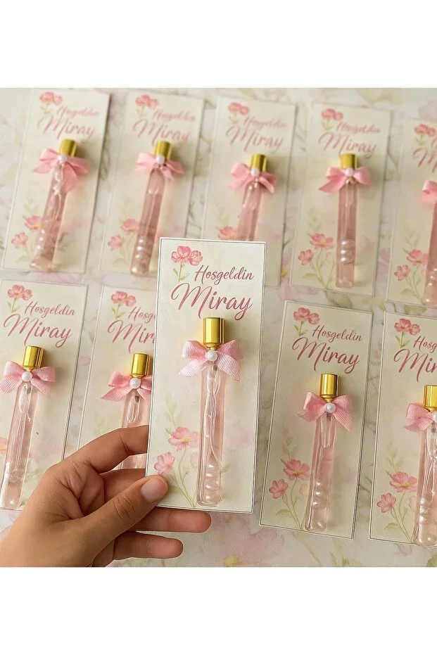 10 Pcs Spray Cologne Bottle Card Ornament Wedding Engagement Marriage Birthday Gift
