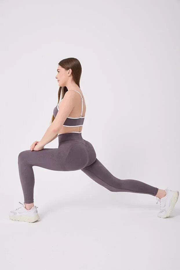 Women's High Waist Tummy Control Push Up Seamless Leggings - Biye Detailed CoreLine Model