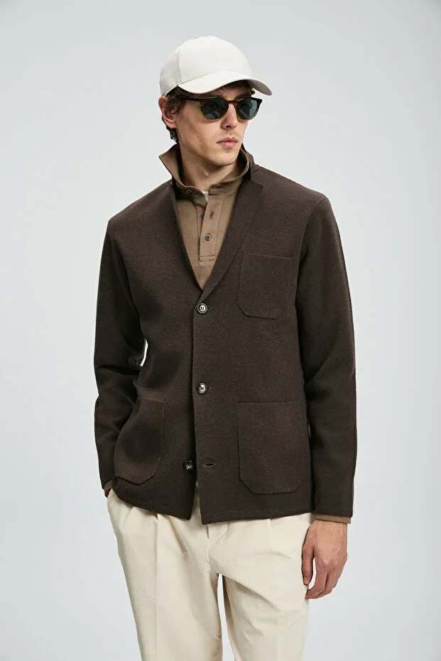 Mars Men's Cardigan Brown