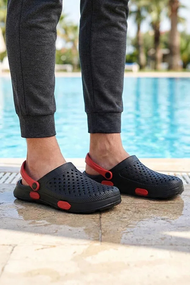 Summer Wet Surface Suitable Home Garden Bathroom Hospital Clog Men Slipper Sandal