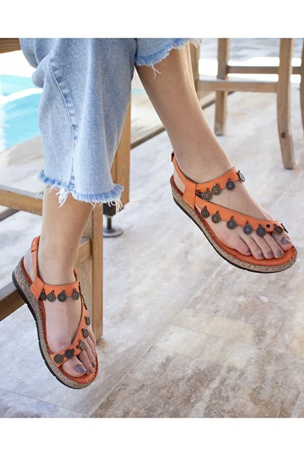 Orthopedic Leather Sandal 12600