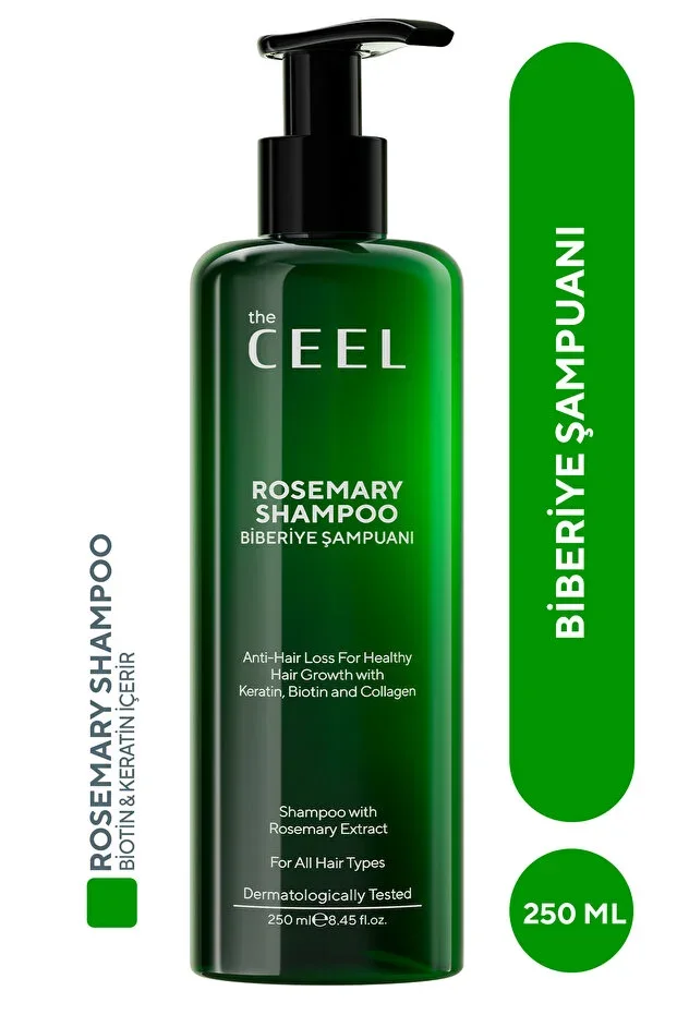 Rosemary Hair Care Shampoo | Keratin, Biotin, Hydrolyzed Collagen Extract 250 ml