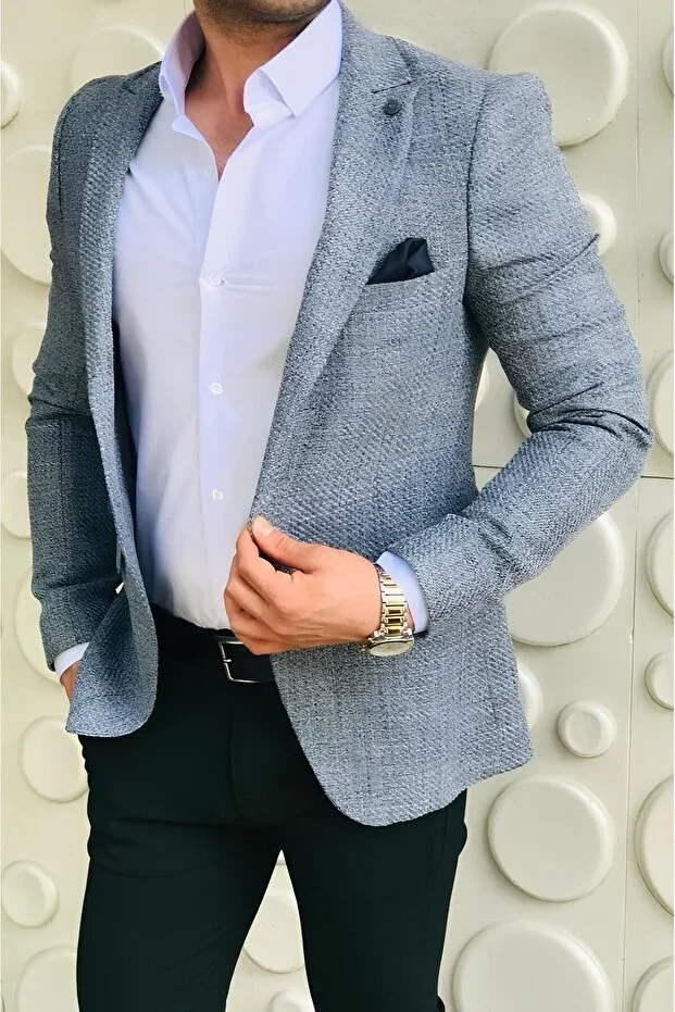 Italian Style Slim Fit Blazer Single Jacket