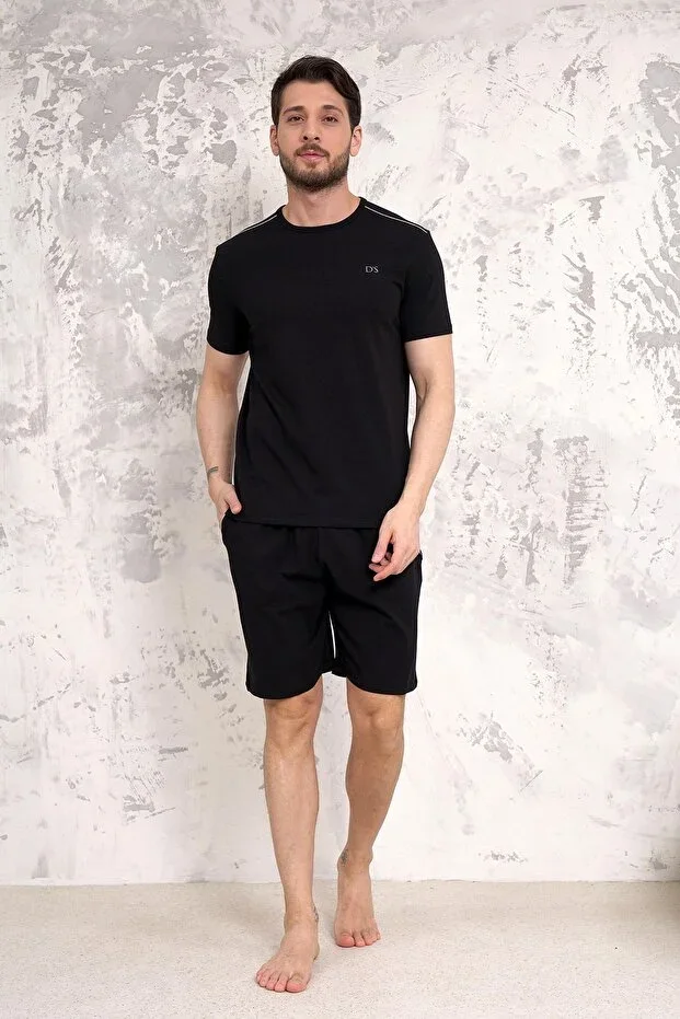 D'S Damat Maschio Cotton Shorts Set BLACK