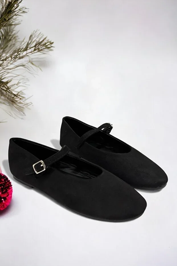 Black Girls' Ballet Flats