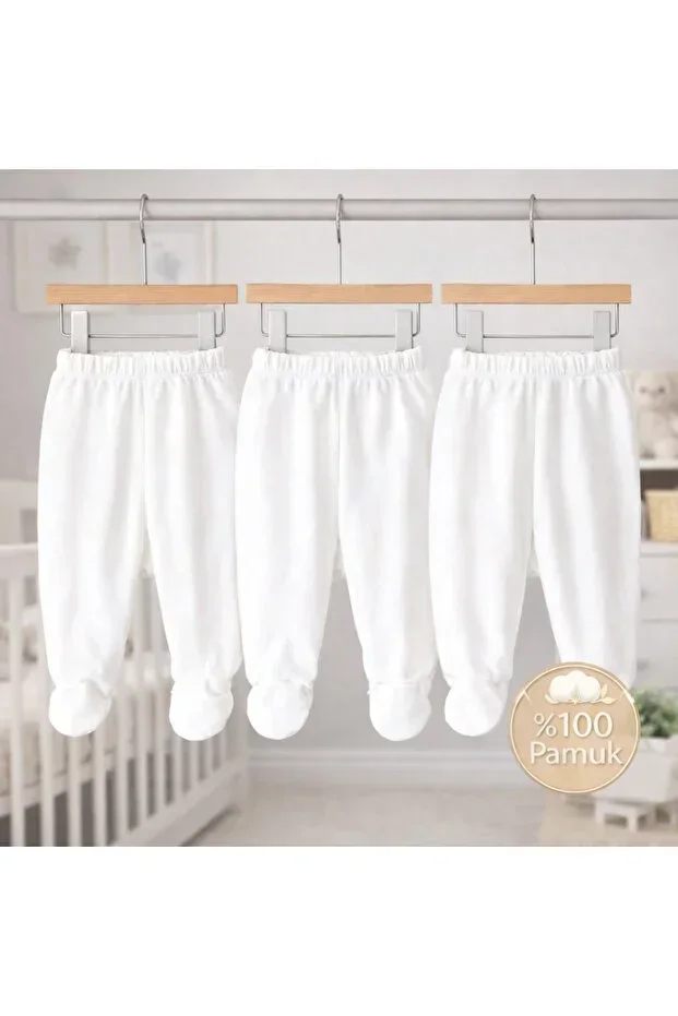 BOOTIES BOTTOM 3'S 100% COTTON ORGANIC NEWBORN HOSPITAL EXIT