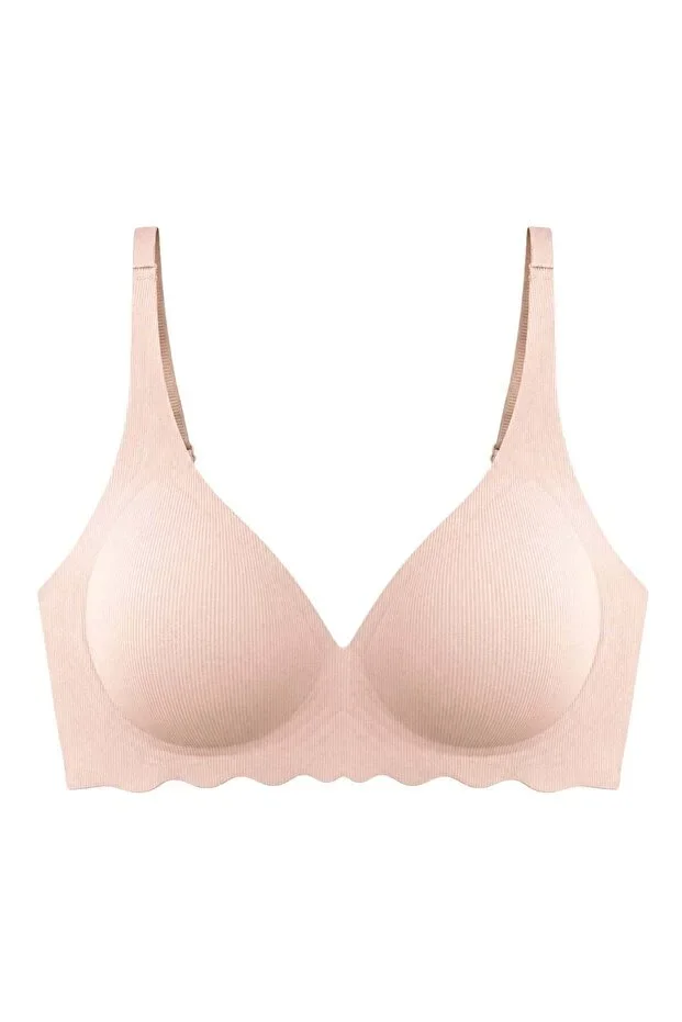 Seamless Bra - Lumera | Ten Ribbed Texture Wave Cut Seamless Women's Bra