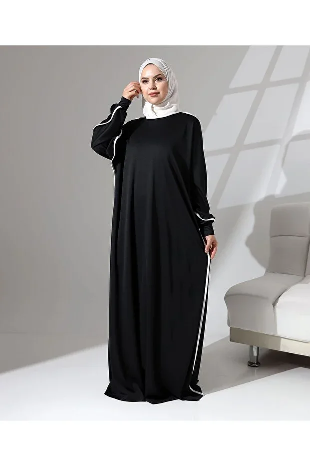 Berel Moda Dress with Cuffed and Piping Detail