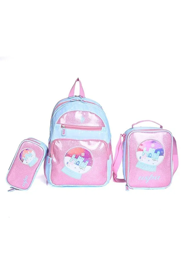 U.S. Polo Assn. Plcan25024 3-Piece School Backpack Set