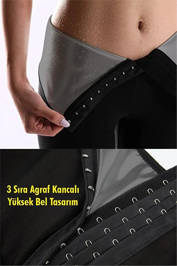 Agraflı Sauna Tights Sweat Tights