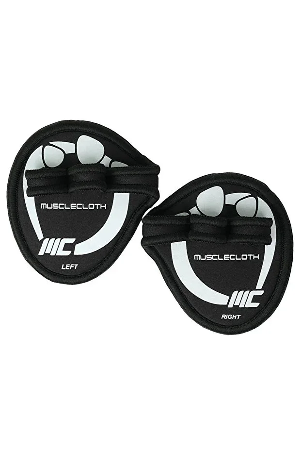 MUSCLECLOTH GripPads Fitness Gloves Black