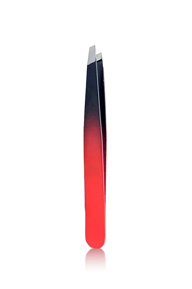 Red Black Fine Tip Tweezers