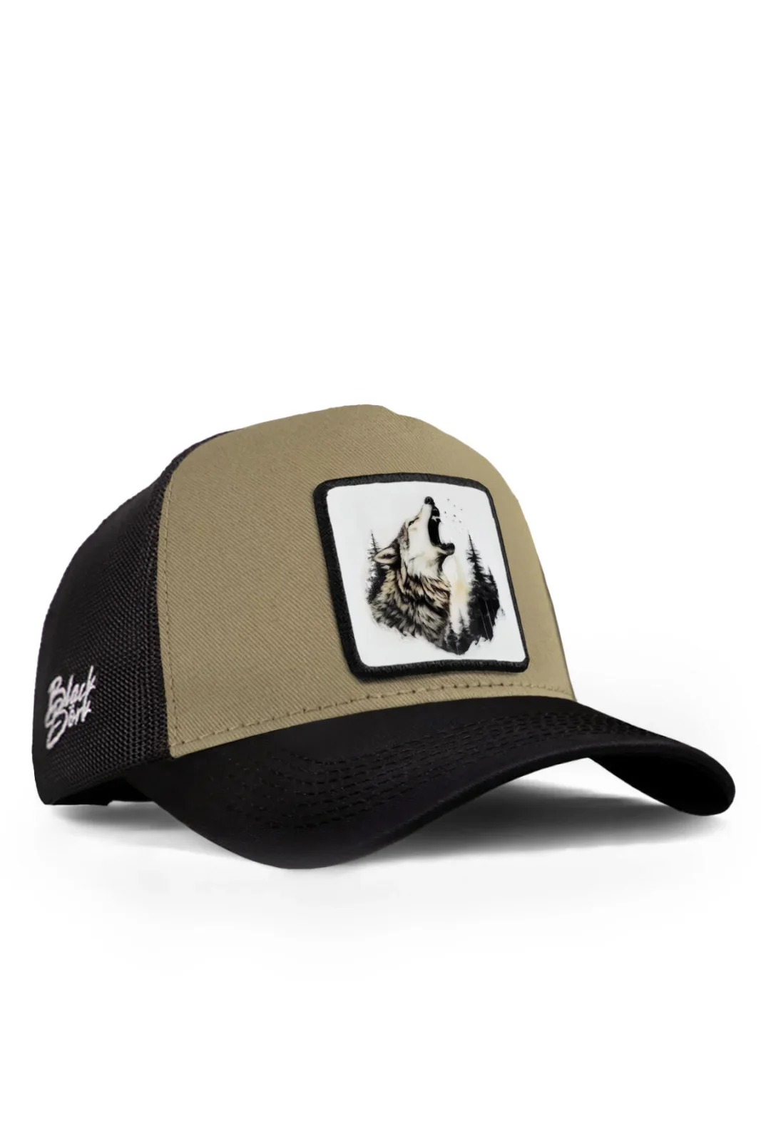 BlackBörk Kurt Logolu Siyah-Vizon Trucker Hat