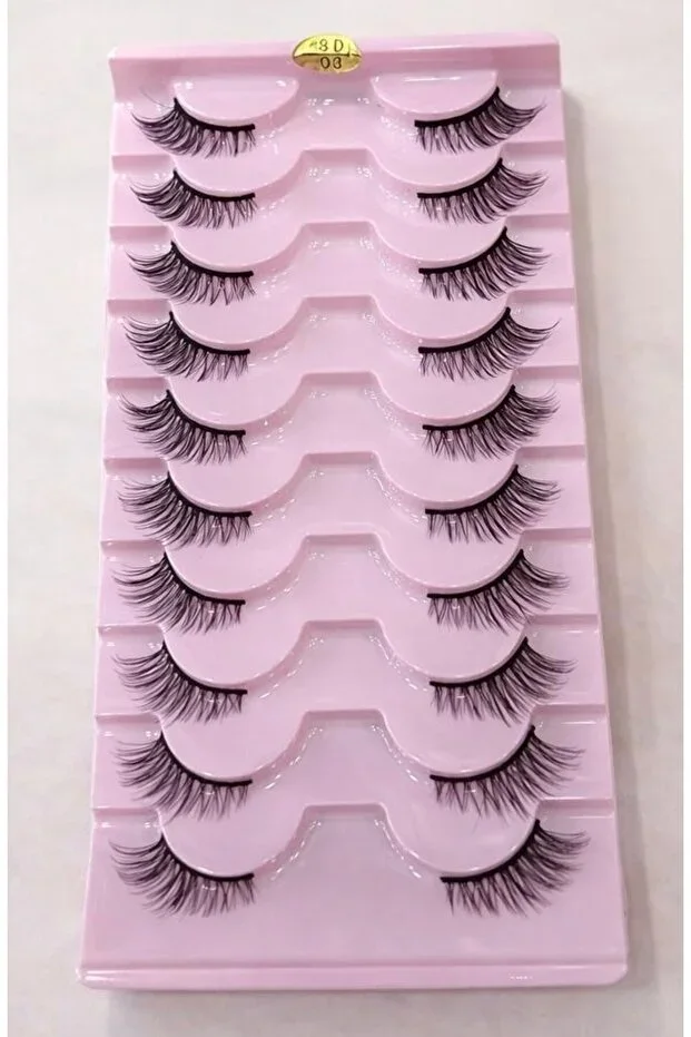 10 Pairs False Eyelashes Real Natural Look Eyelash Set S-03