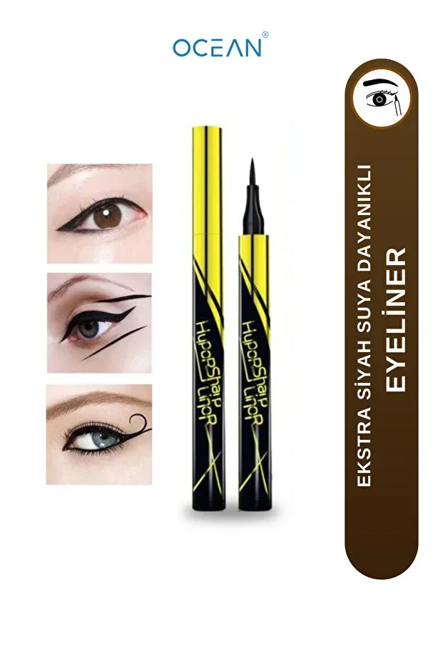 1111 Eyeliner Hypersharp Liner, Extra Black, Easy to Apply, Water Resistant