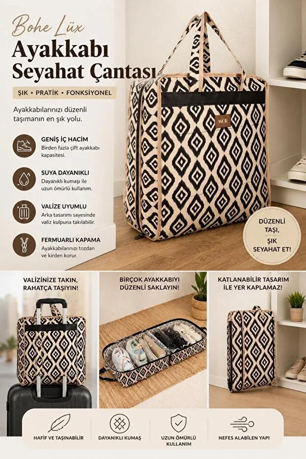 Bohe Lux Shoes Travel Type Bag (Suitcase Bag)
