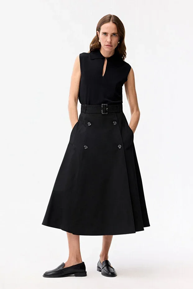 adL Long Skirt with Pockets