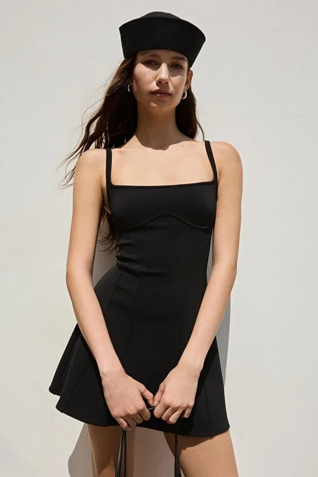 Bershka Corset strap mini dress