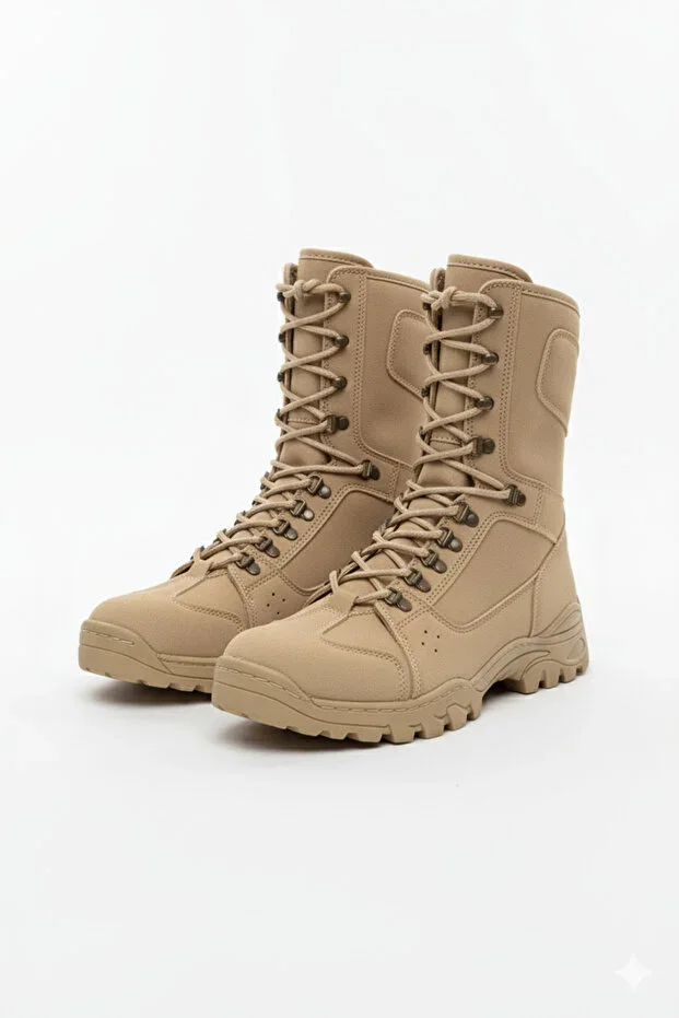 Strike Laced Daily Men's Military Boot Sand