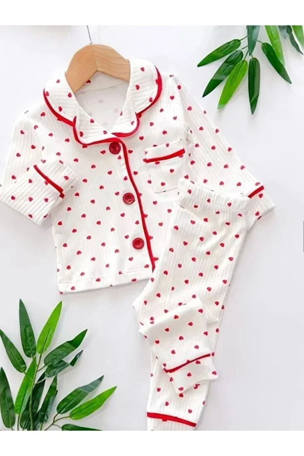 Mom and daughter combo cotton printed pajama set