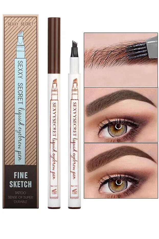 MOBEE Fine Sketch Permanent Eyebrow Pencil - Permanent Makeup - Waterproof Dark Brown