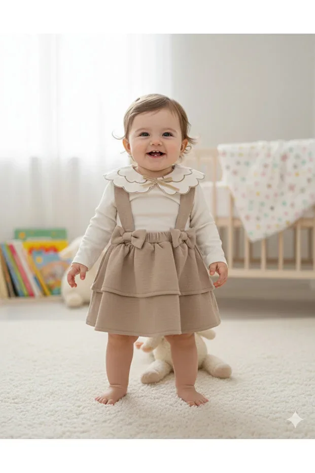 Jacquard Skirt Set / Girl's Overall /