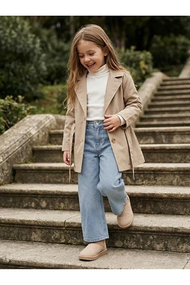Trench Coat 6-9 Years Jacket - Beige