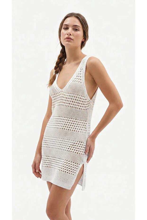 Pareo Triko Beach Dress Cottony Texture Beachwear Bikini Top Mini Dress Cover Up Crochet Dress Evening Dress