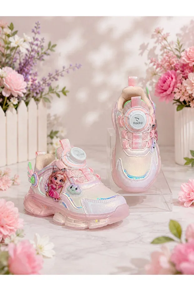ROCKY SPORT Swing Orthopedic Children's Youth Light-up Smart Laced Casual Sneaker Illustrated Shoes