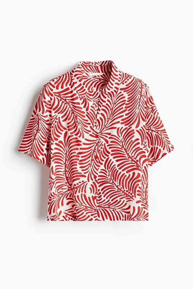 H&M Krinkle Viscose Shirt