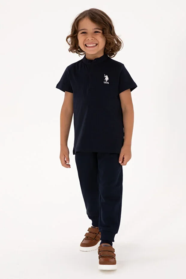 Boys Navy Blue Tracksuit Bottoms 50314026-VR033