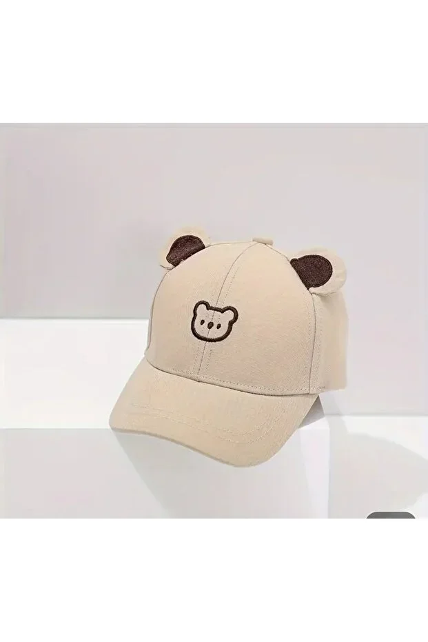Bear Ear Beige Children's Hat 12-36 Months