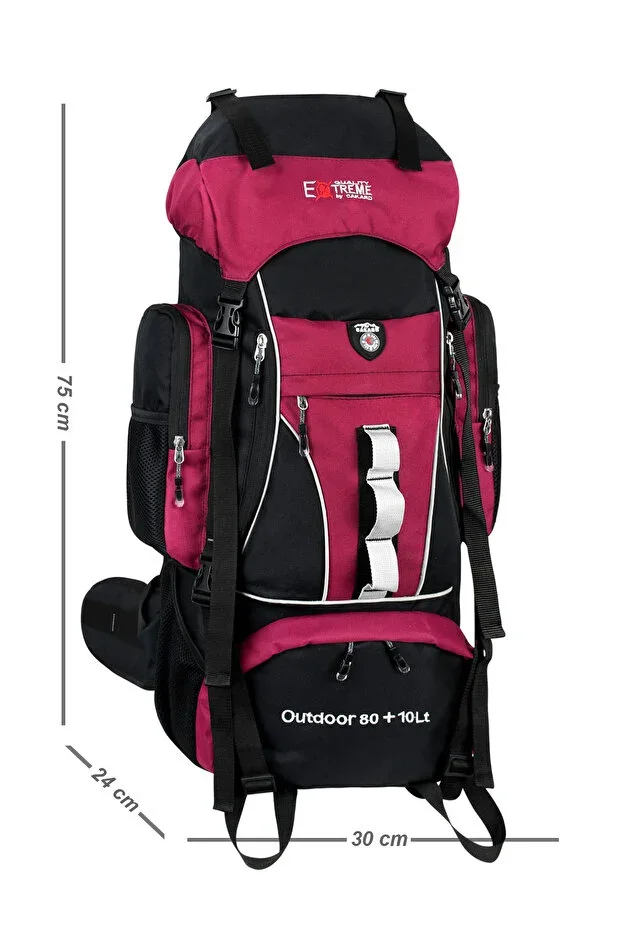 Extreme 80+10 Litre Mountaineer Backpack – Professional Backpack for Camping, Trekking, and Hiking