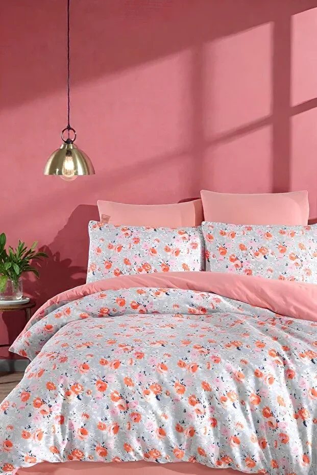 Double Duvet Cover Set with Fitted Sheet