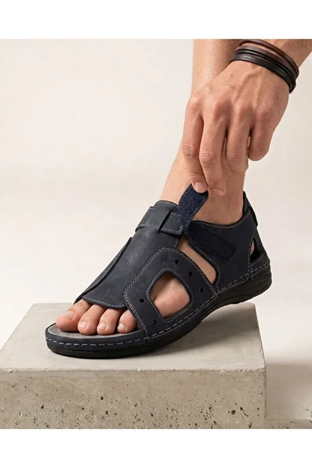 Men's Sandal - Dark Navy - Comfort Support Structure Stylish Design Soft Sole