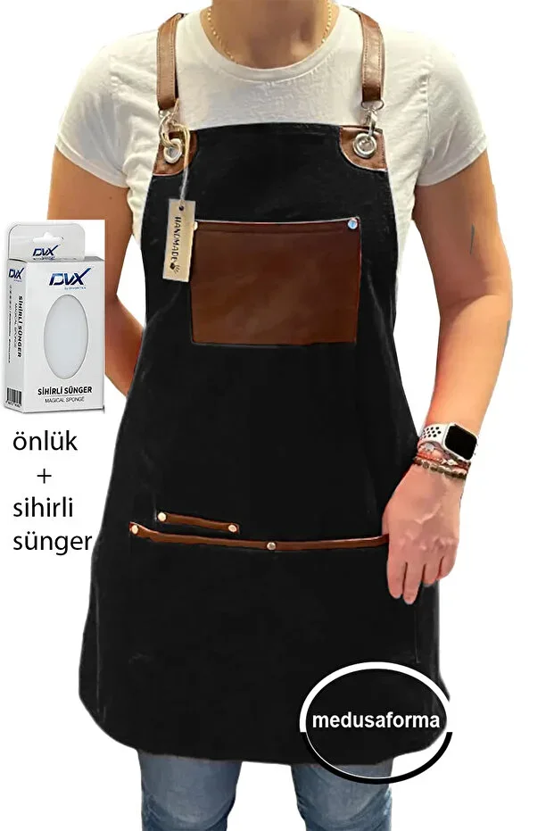 Cross Strap Kitchen Apron Master Chef Cafe Restaurant Chef Waiter Barman Cook Hairdresser Barista Apron