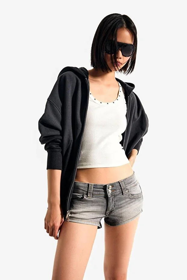 Bershka Short Denim Mini Shorts