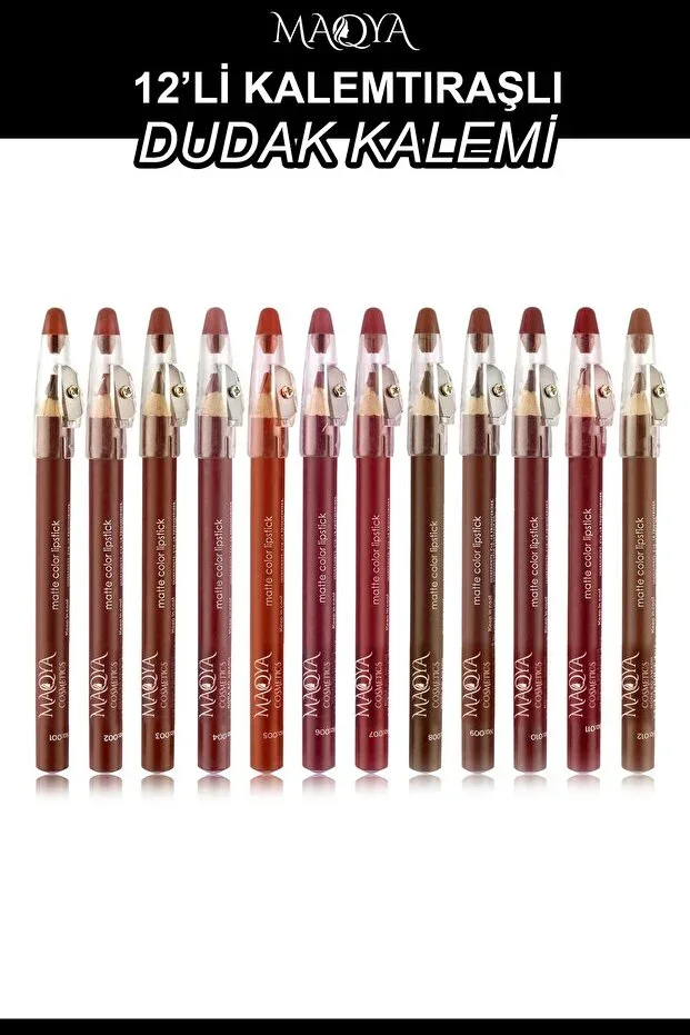12-Piece Pencil Sharpener Thick Lip Liner