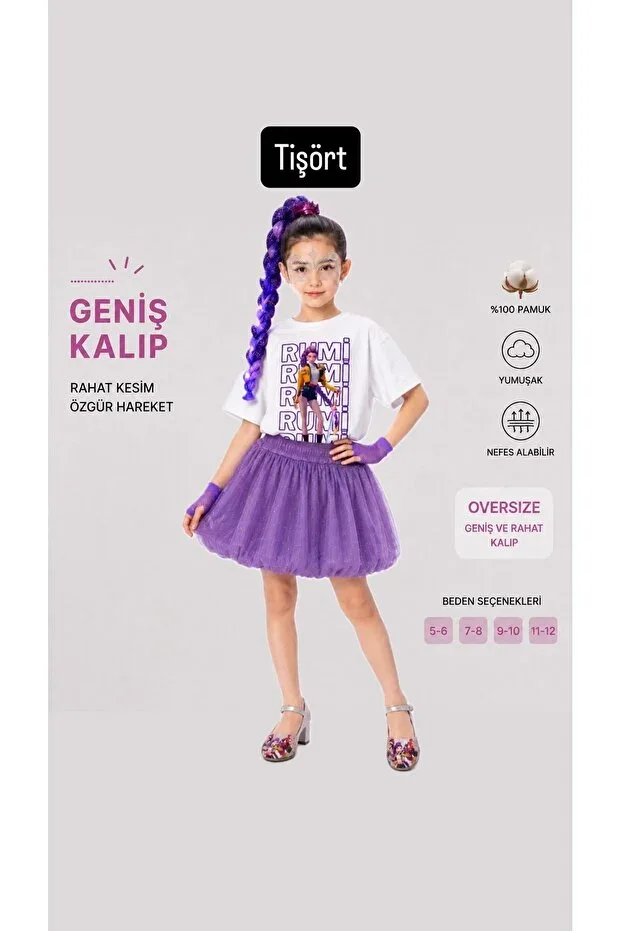 kpop rumi printed t-shirt huntrix t-shirt