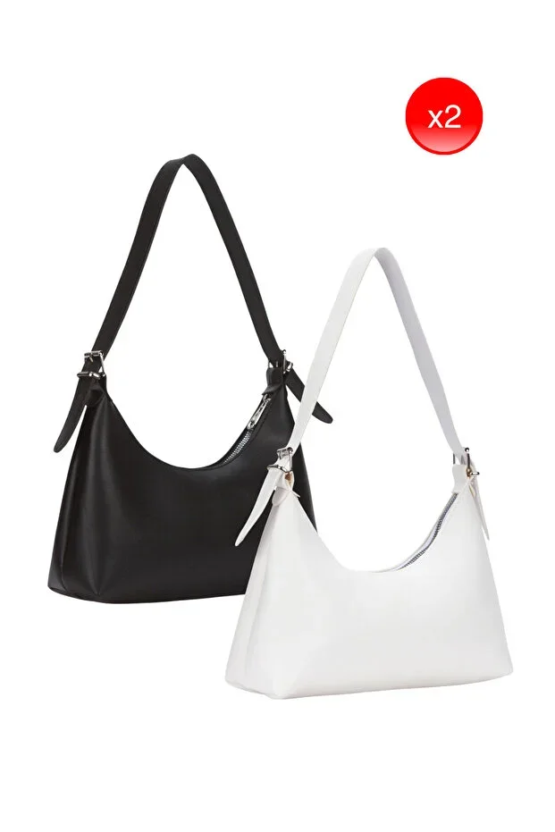 Women's Baguette Daily 2 Piece Handbag and Shoulder Bag Two Bags