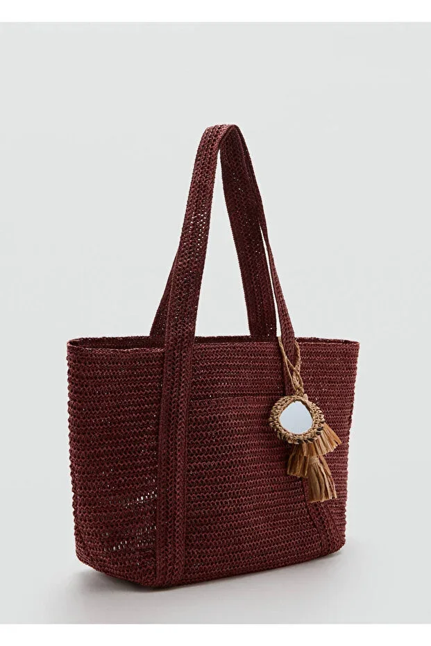 Natural fiber tote bag
