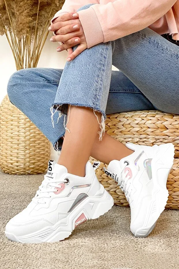 Women's White Powder Sneaker