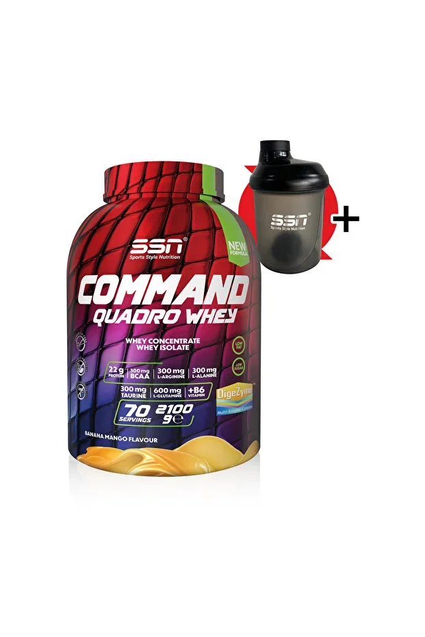 Command Quadro Whey 2100 gr ( Banana Mango ) Protein Powder