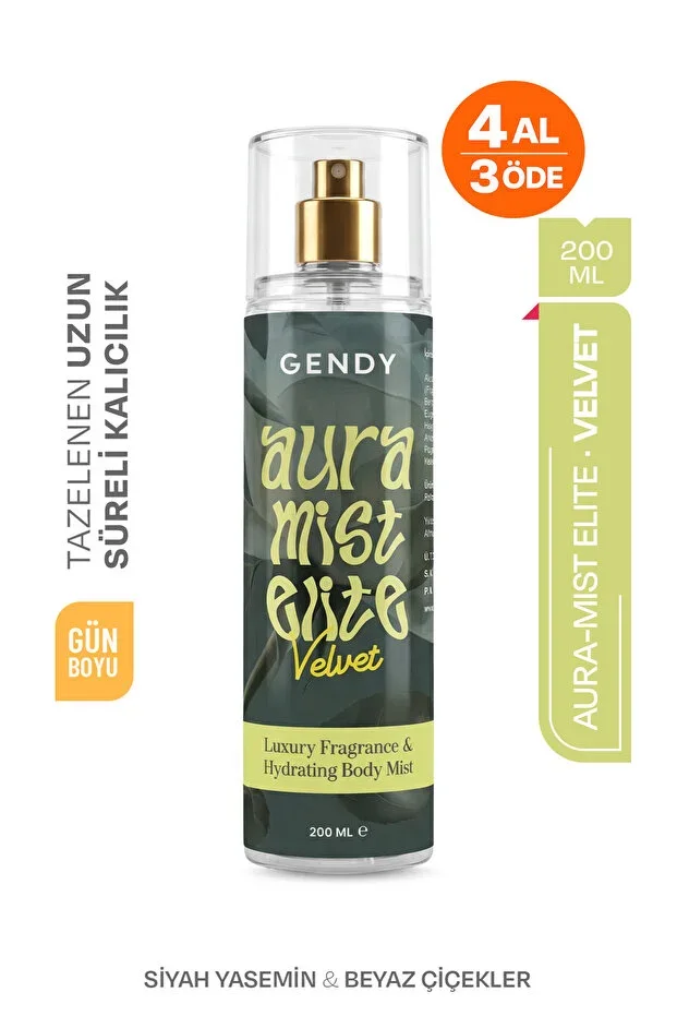 Aura Mist Elite - VELVET Body Mist, Perfumed Body Spray 200 ML