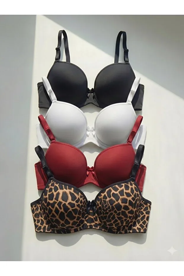 Women's Padded (SUPPORTED) Underwired (WIRED) 4-Piece Bra Set