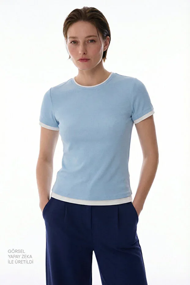 Dark Blue Basic Layer T-Shirt